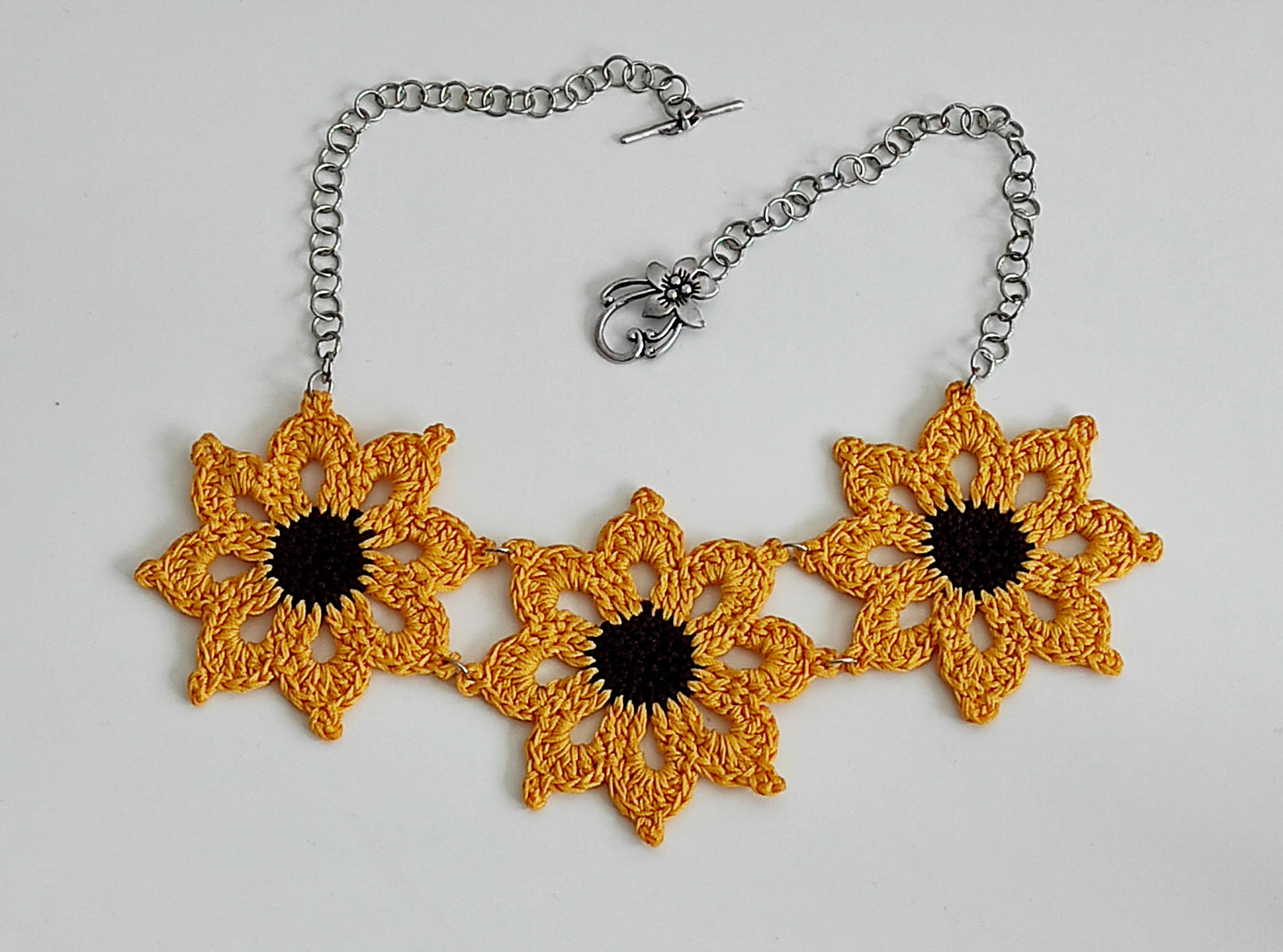 Sunflower Bib Necklace