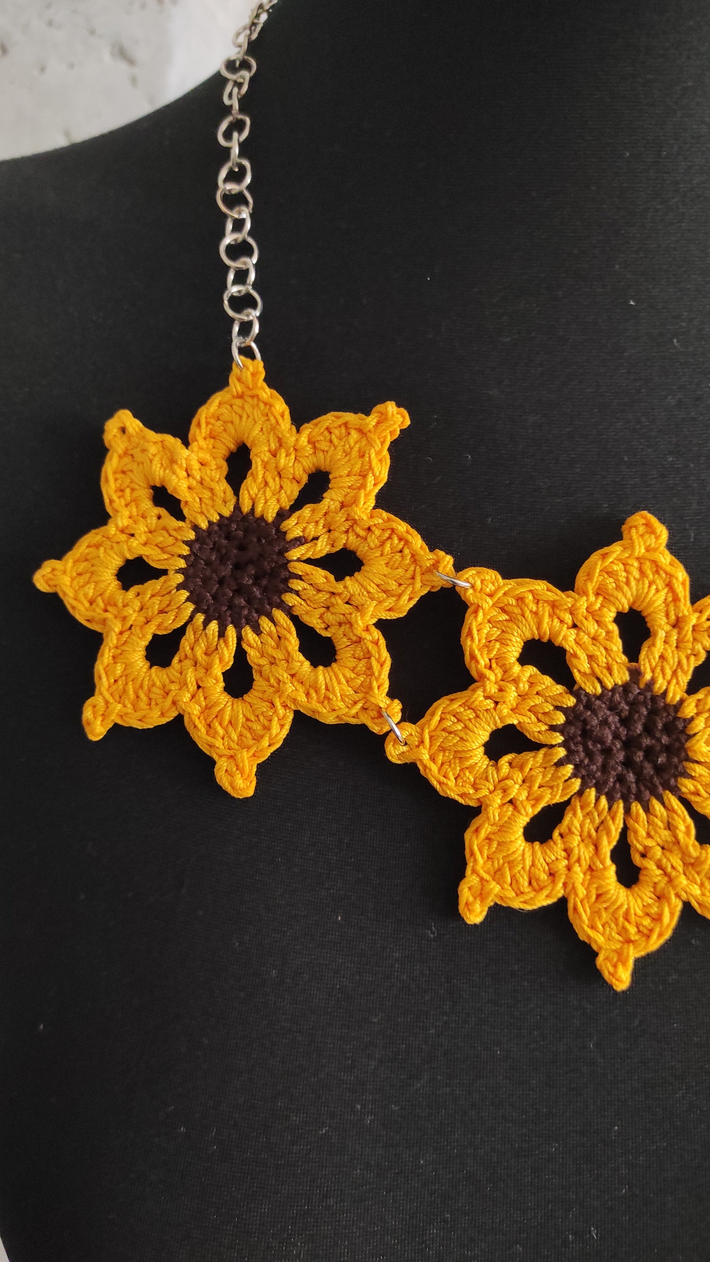 Sunflower Bib Necklace