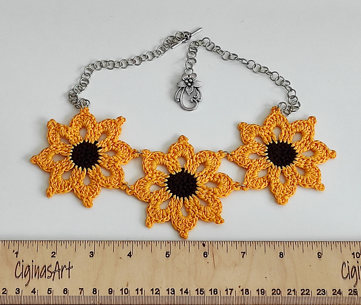 Sunflower Bib Necklace