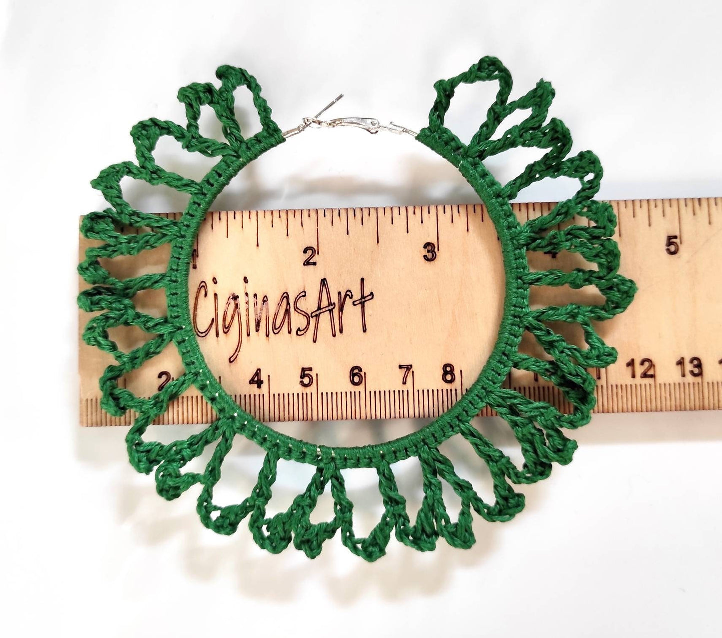 Green earrings huge Emerald statement hoop earrings African large hoop earrings Oversized earrings for woman