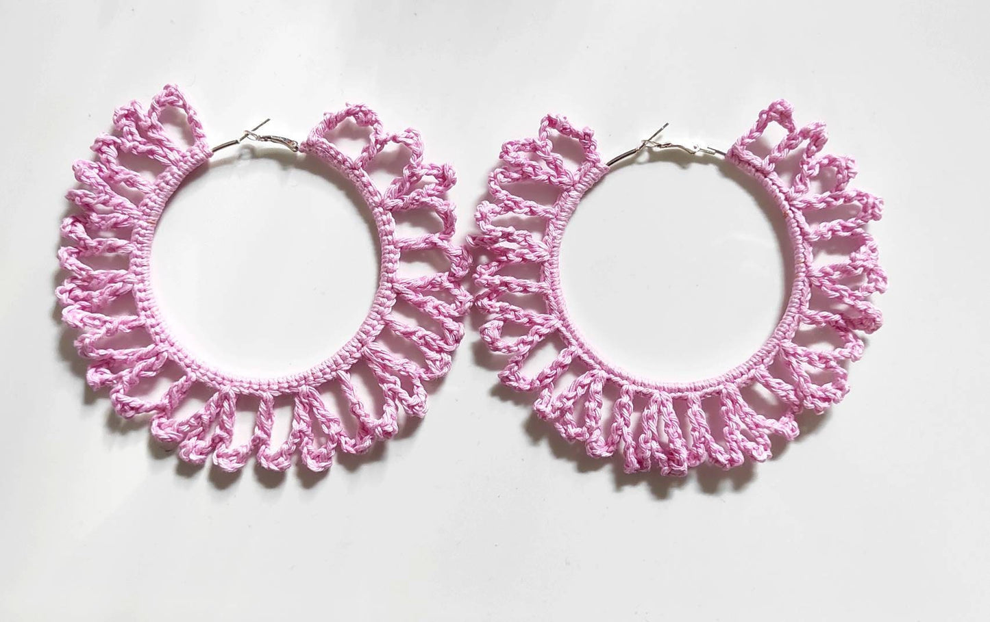 Pink huge earrings African statement oversized hoop earrings Extra large Boho hoop earrings